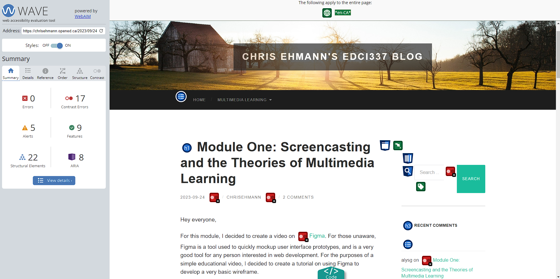 Chris Ehmann’s EDCI337 Blog